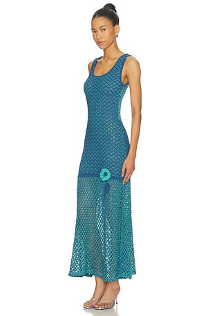 PH5 Maple Crochet Tank Dress in Teal