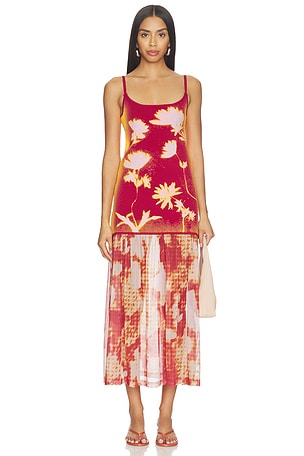 Ginger Flower Print Tank Dress PH5