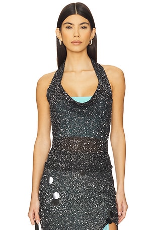 Elektra Sequins Halter Top PH5