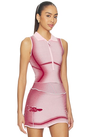 PH5 Gen 11 Compression Court Top in Red,Pink