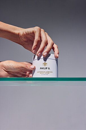 PHILIP B. Peppermint Avocado Scalp Scrub.