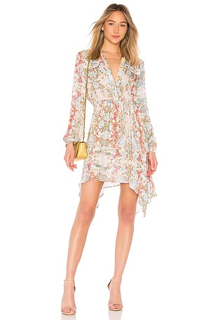 Pierre Balmain Long Sleeve Floral Dress in Multicolor | REVOLVE