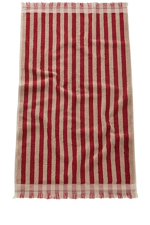 Pembroke Stripe Face Towel Piglet in Bed