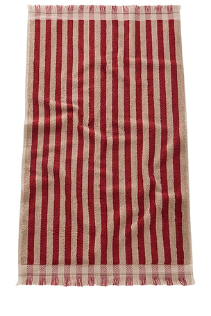 Pembroke Stripe Hand Towel Piglet in Bed