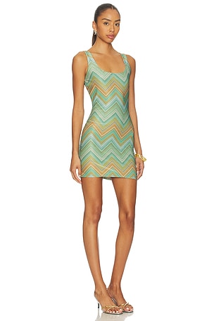PQ Cora Mini Dress in Green