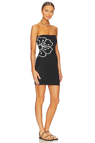 PQ Drea Strapless Mini Dress in Black