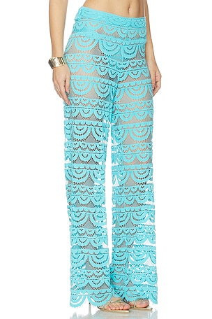 PQ High Waist Lace Pant en Bleu