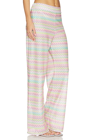PQ Meg High Waist Pant in Pink,Teal