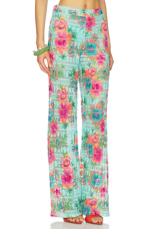 PQ Meg High Waist Pant in Teal. Size M/L. Also