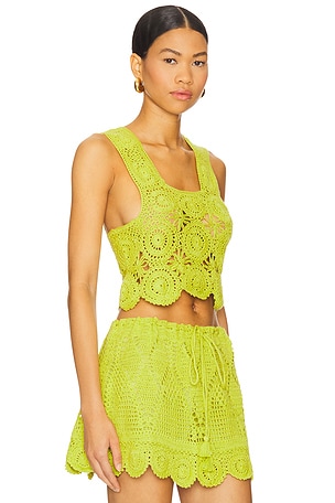 PQ Aria Top in Green. Size XS-S. Also