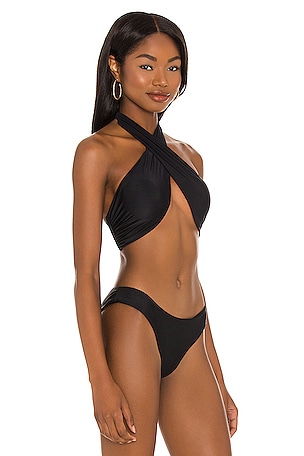 PQ x REVOLVE Talie Bikini Top in Black