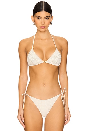 River Ruffle Bikini Top PQ