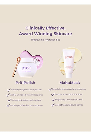 Prakti GuruGlow Brightening Hydration Set.