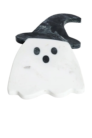 Ghost With Witch Hat Marble Charcuterie Board Poppy Lane