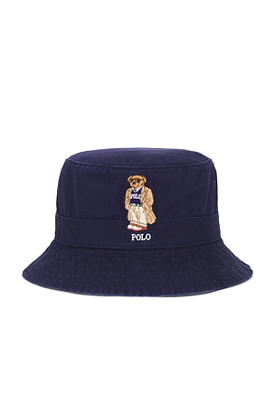Classic Twill Novelty Bear Loft Bucket Hat Polo Ralph Lauren