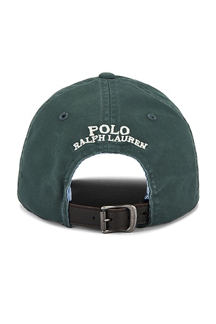 Polo Ralph Lauren Classic Sport Cap With Leather Strap in Dark Green