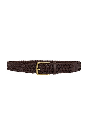 Leather Webbing Braided Stretch Belt Polo Ralph Lauren