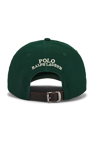 Polo Ralph Lauren Cotton Twill Novelty Bear Sport Cap in Dark Green