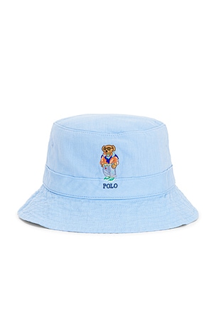 Tissue Linen Classic Novelty Bear Loft Bucket Hat Polo Ralph Lauren