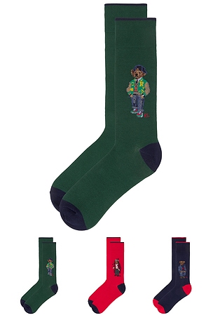 Polo Ralph Lauren Multi Bear Socks Gift Box