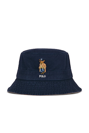 Cotton Twill Novelty Bear Loft Bucket Hat Polo Ralph Lauren