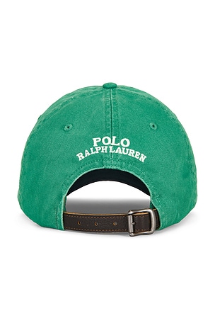 Polo Ralph Lauren Classic Twill Novelty Bear Sport Cap in Green