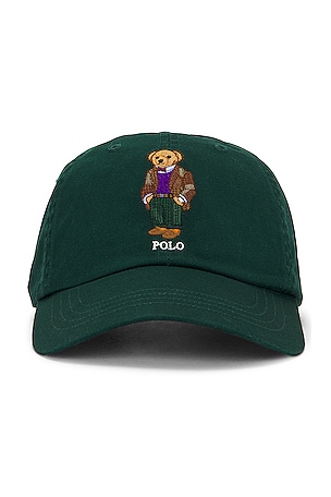 lauren polo bear hat polo green hat