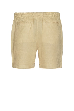 Polo Ralph Lauren Linen Pull On Prepster Short in Beige
