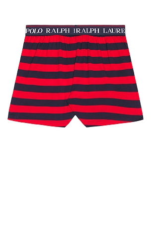 Polo Ralph Lauren Exposed Waistband Knit Boxer With Bear in Red. Size XL/1X. Also