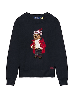 Long Sleeve Bear Pullover Sweater Polo Ralph Lauren