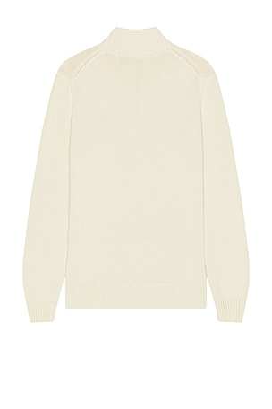 Polo Ralph Lauren Shaker 1/2 Zip Sweater in Cream