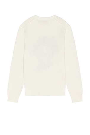 Polo Ralph Lauren Heritage Icon Bear Crewneck Sweater in Cream