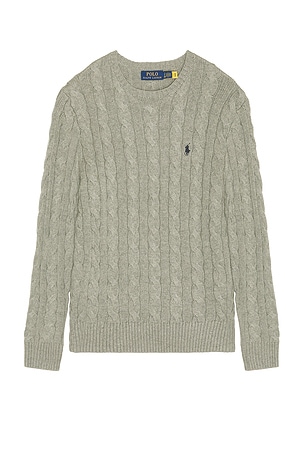 Cotton Cable Knit Crewneck Sweater Polo Ralph Lauren