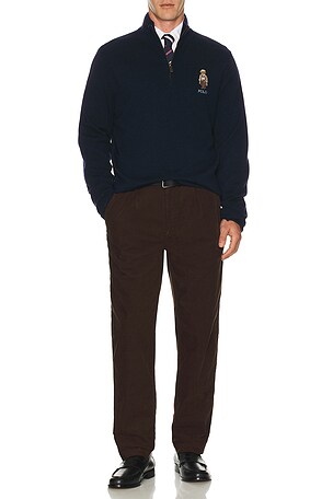 Polo Ralph Lauren PULL À GLISSIÈRE en Bleu