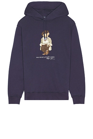 Vintage Fleece Novelty Bear Hoodie Polo Ralph Lauren