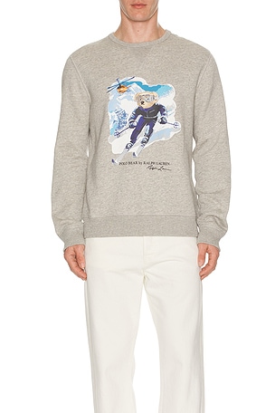 Fleece Printed Active Bear Crewneck Sweatshirt Polo Ralph Lauren