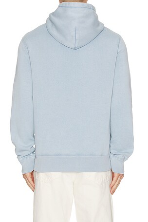 Miu Miu Polo Ralph Lauren Fleece Resin Washed Heritage Bear Hoodie in Navy