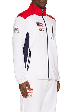 Polo Ralph Lauren Winter Olympics Zip Up Sweatshirt in White