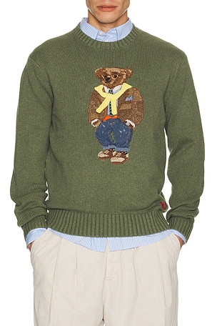 Cotton Cashmere Blend Hudson Valley Bear Sweater Polo Ralph Lauren