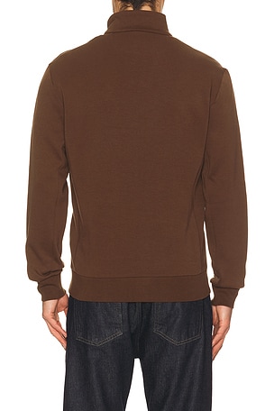 Polo ralph lauren long sleeve double knit tech sN/Ap mocknock pullover en color marrón