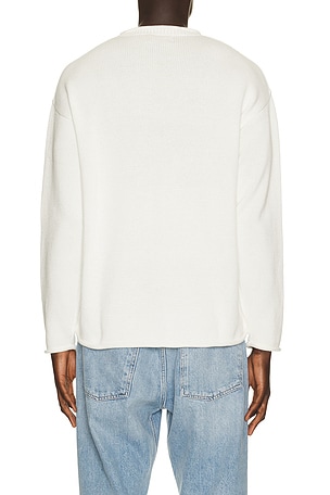 Polo Ralph Lauren Long Sleeve Cotton Novelty Harbor Island Bear Rollneck Sweater in White