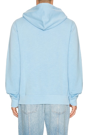 Polo Ralph Lauren Long Sleeve Vintage Fleece Novelty Denim Bear Hoodie in Baby Blue