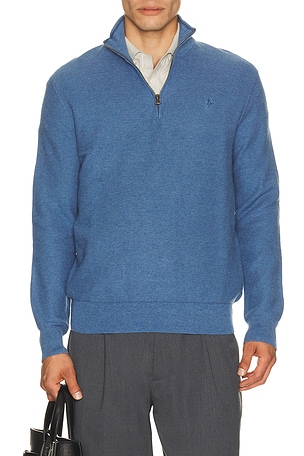 Long Sleeve Cotton 1/2 Zip Pullover Sweater Polo Ralph Lauren