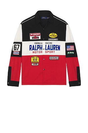 Nylon Colorblock RL Racing Sport Shirt Polo Ralph Lauren