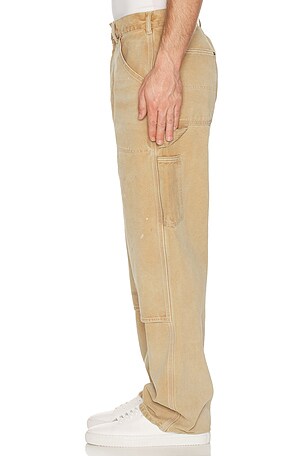 Oakley Factory Team Polo Ralph Lauren Cotton Canvas Piece-Dyed Shrock Workwear Pant in Red,Yellow