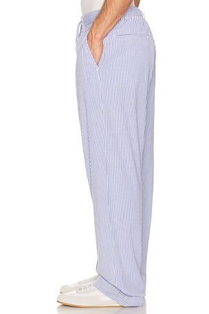 Polo Ralph Lauren Prepster Single Pleat Drawstring Pant in Blue,White