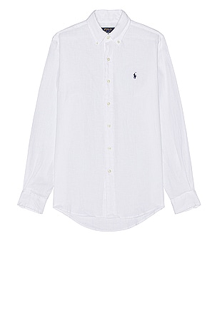 Long Sleeve Linen Shirt Polo Ralph Lauren