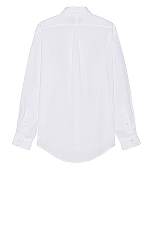 Polo Ralph Lauren Long Sleeve Linen Shirt in White