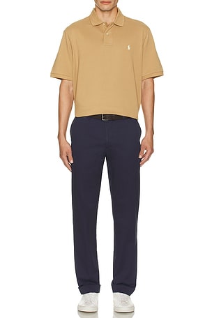 Polo Ralph Lauren Solid Mesh Polo in Brown