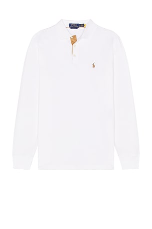 Ralph lauren long sleeve polo white best sale